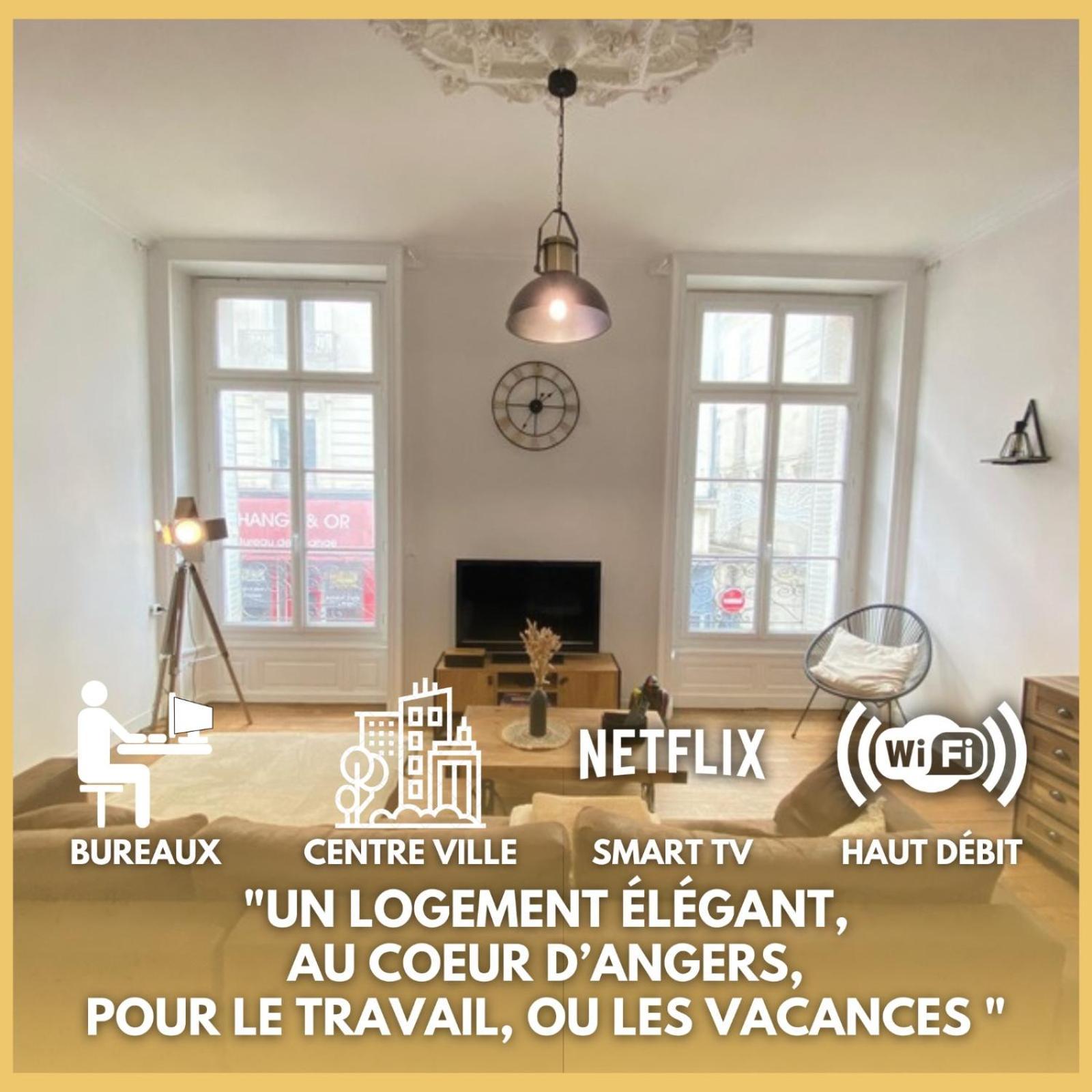 L'Appartement Privilege - 4 Chambres - Coeur D'Angers, Spacieux Et Elegant المظهر الخارجي الصورة